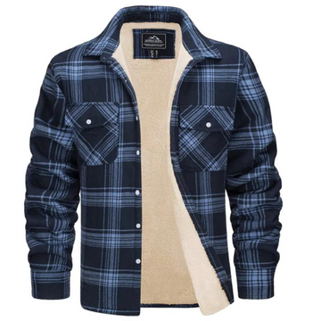 Herren Karierte Winterjacke - Gefütterter Lässiger Stil
