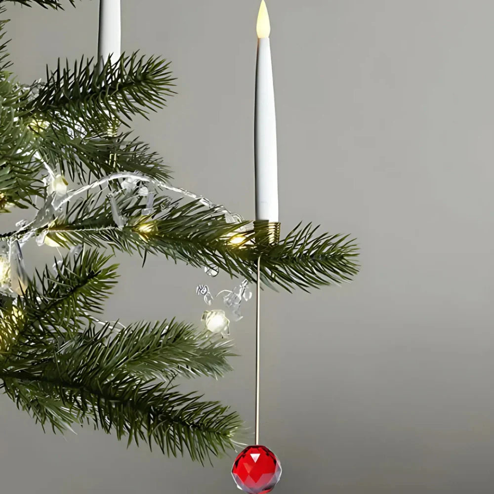 Set de Velas de Árbol de Navidad - LED sin Llama con Control Remoto