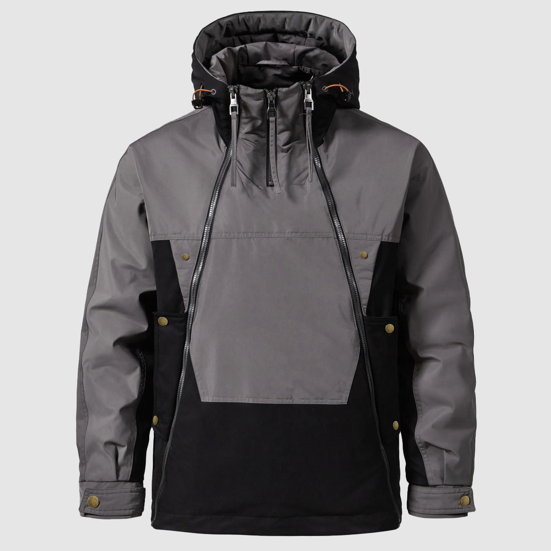 Herren Outdoor Anorak - Wasserdicht mit Kapuze & Halbem Reißverschluss