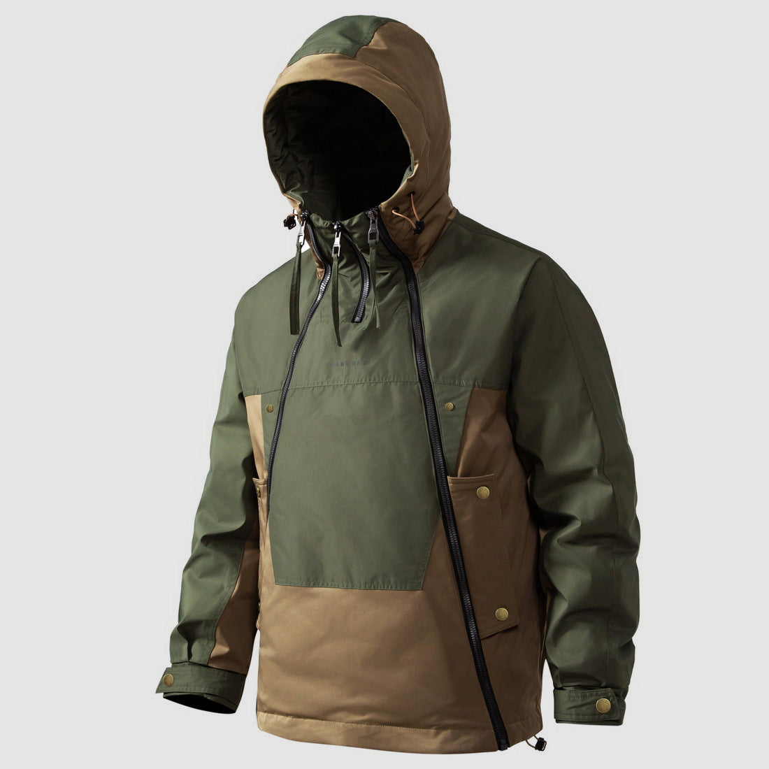 Herren Outdoor Anorak - Wasserdicht mit Kapuze & Halbem Reißverschluss
