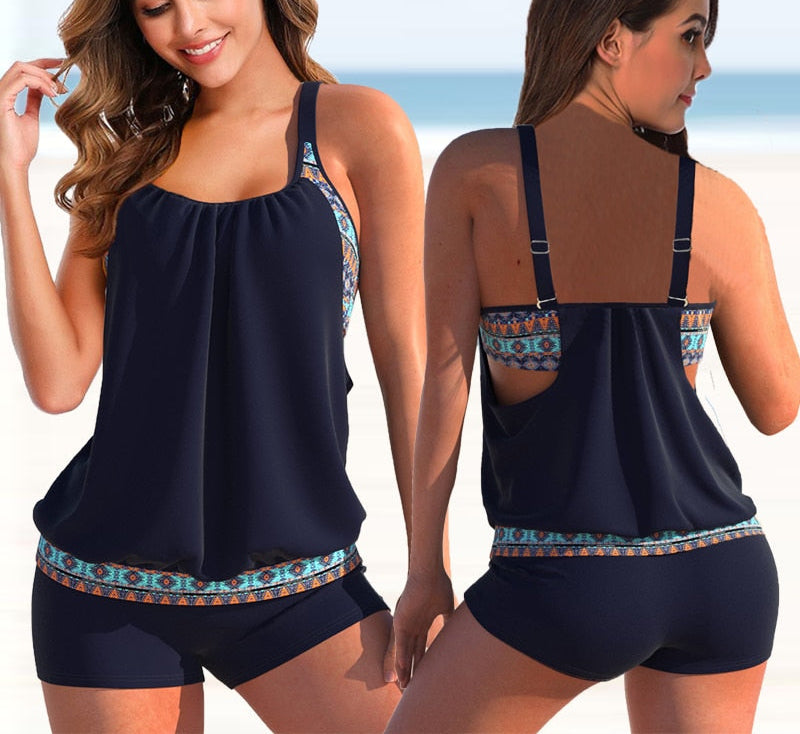 Stilvolles und bequemes zweiteiliges Tankini-Set für Damen | Sabrina