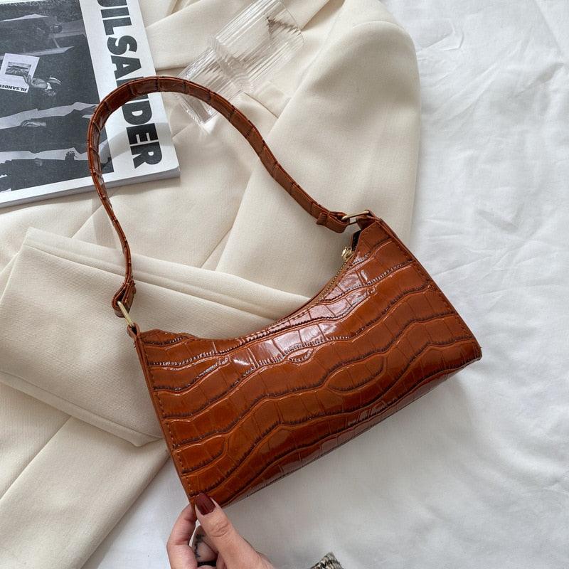 Borsa da donna con motivo coccodrillo – accessorio per tutti i giorni