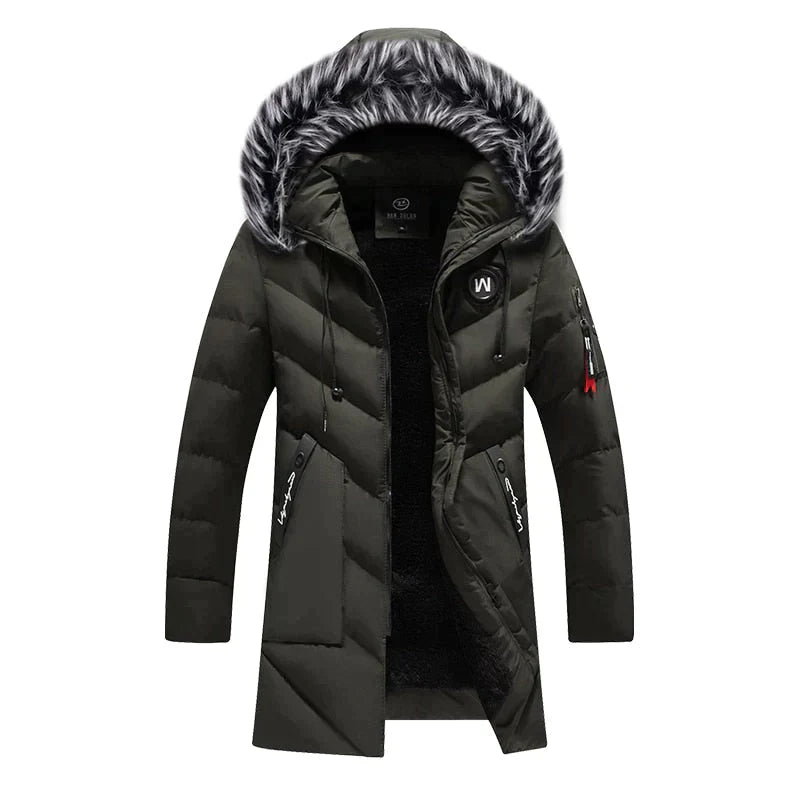 Women's quilted jacket - hood with zipper
