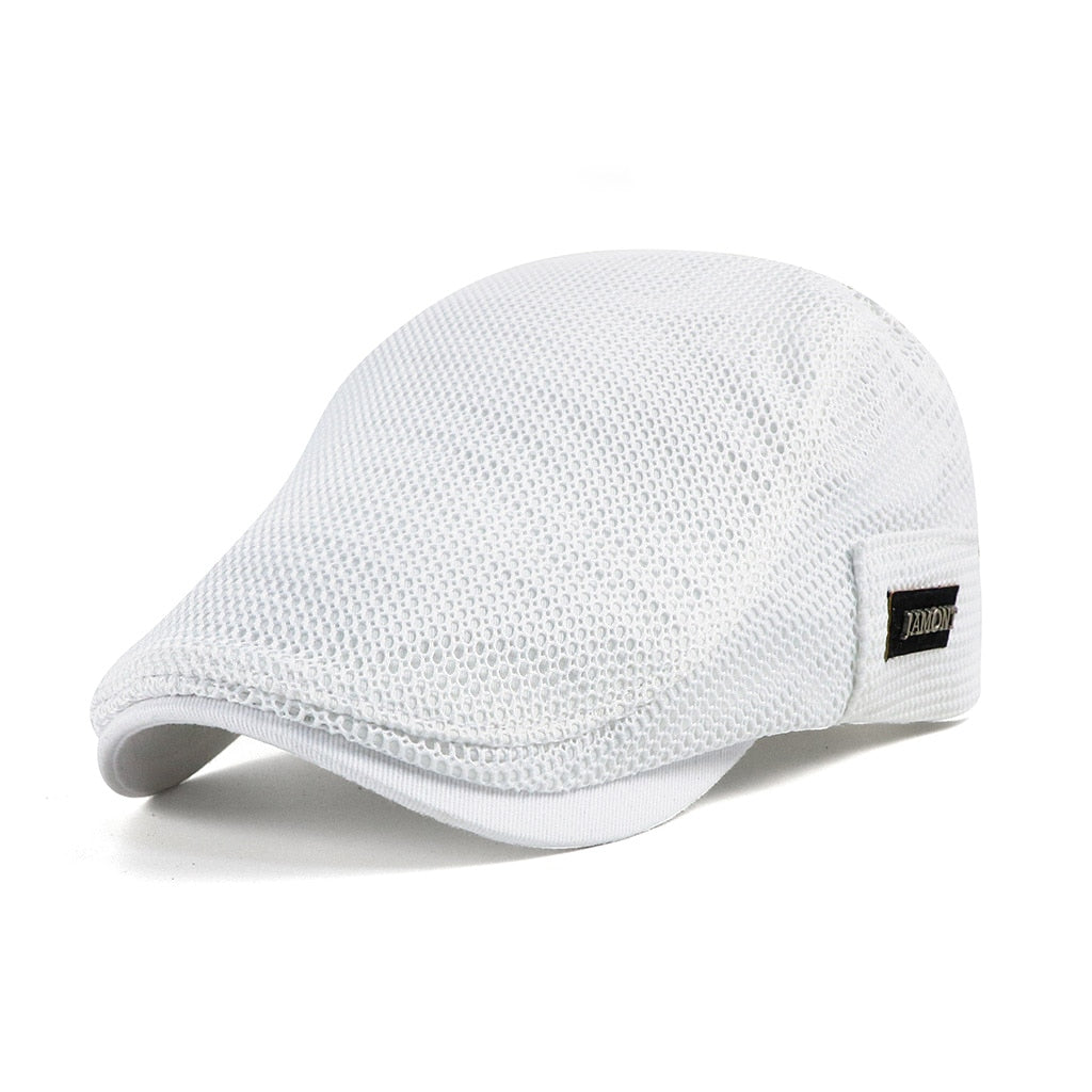 Men's Flat Cap - Lightweight with Breathable Mesh