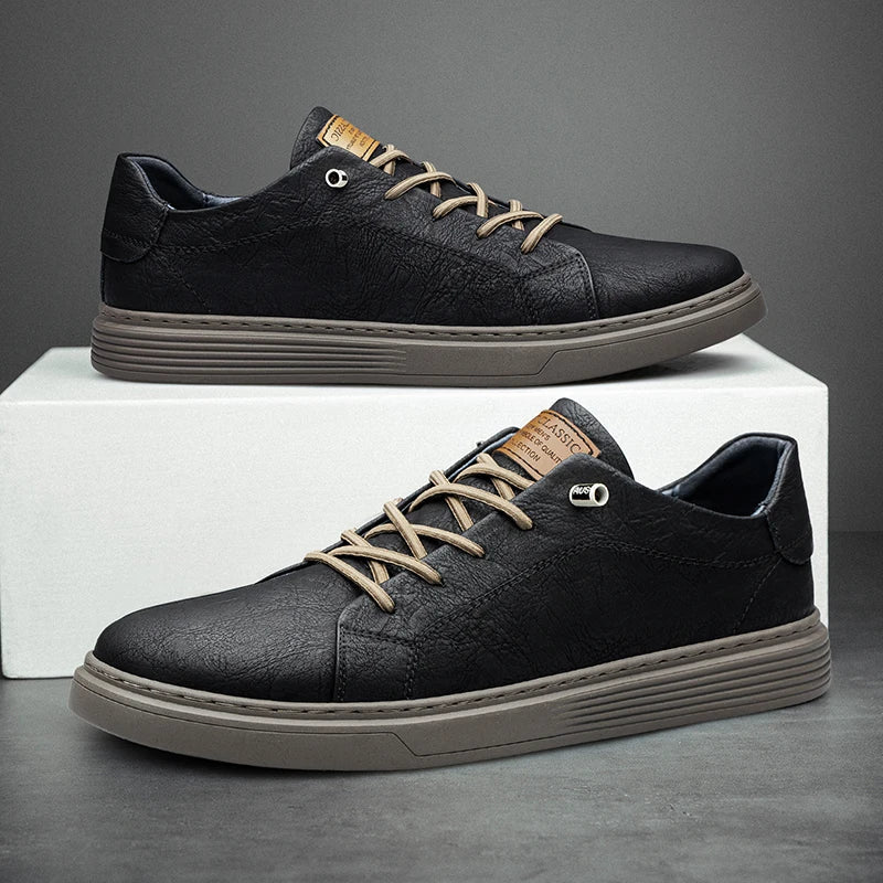 Herren Sneakers - Flache Sohle mit Schnürverschluss