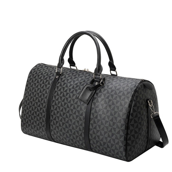 Herren Reisetasche mit Geometrischem Muster - Klassischer Weekender