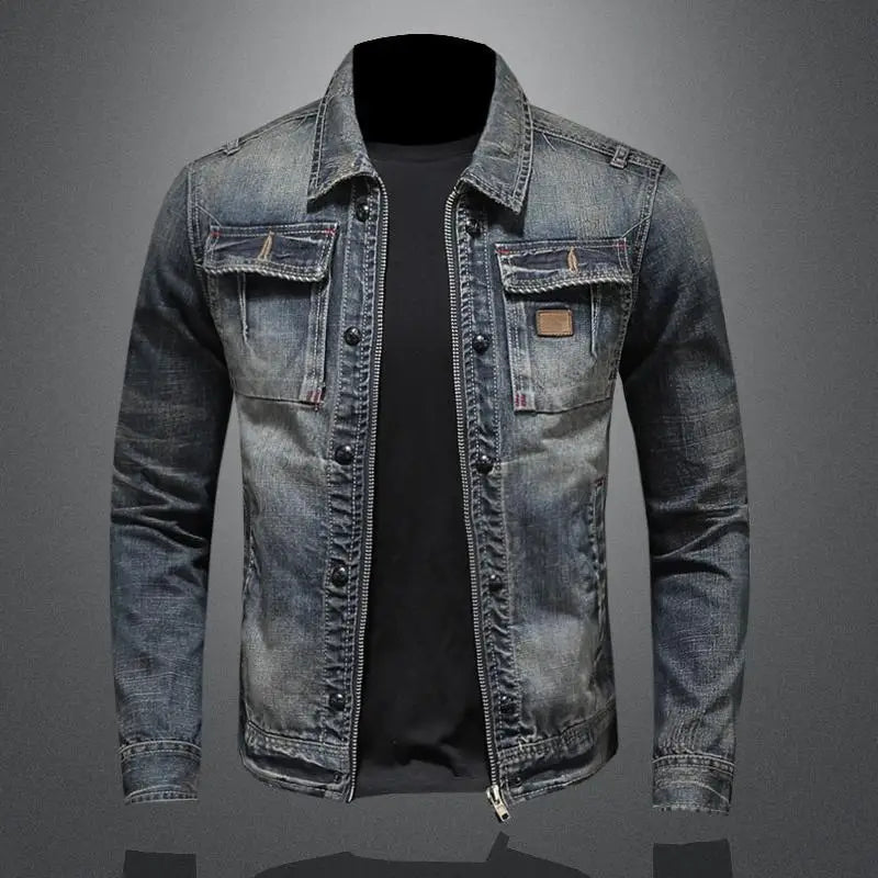 Herren Jeansjacke im Vintage-Stil - Stilvoller Slim-Fit