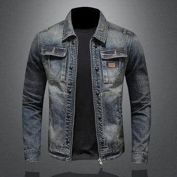 Herren Jeansjacke im Vintage-Stil - Stilvoller Slim-Fit