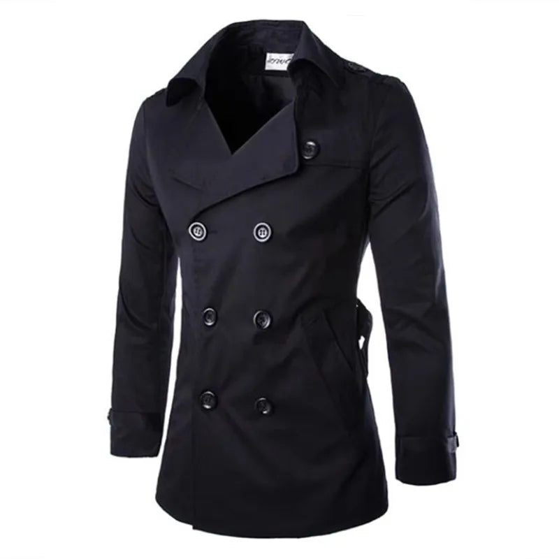 Herren Klassischer Trenchcoat - Warme Oberbekleidung