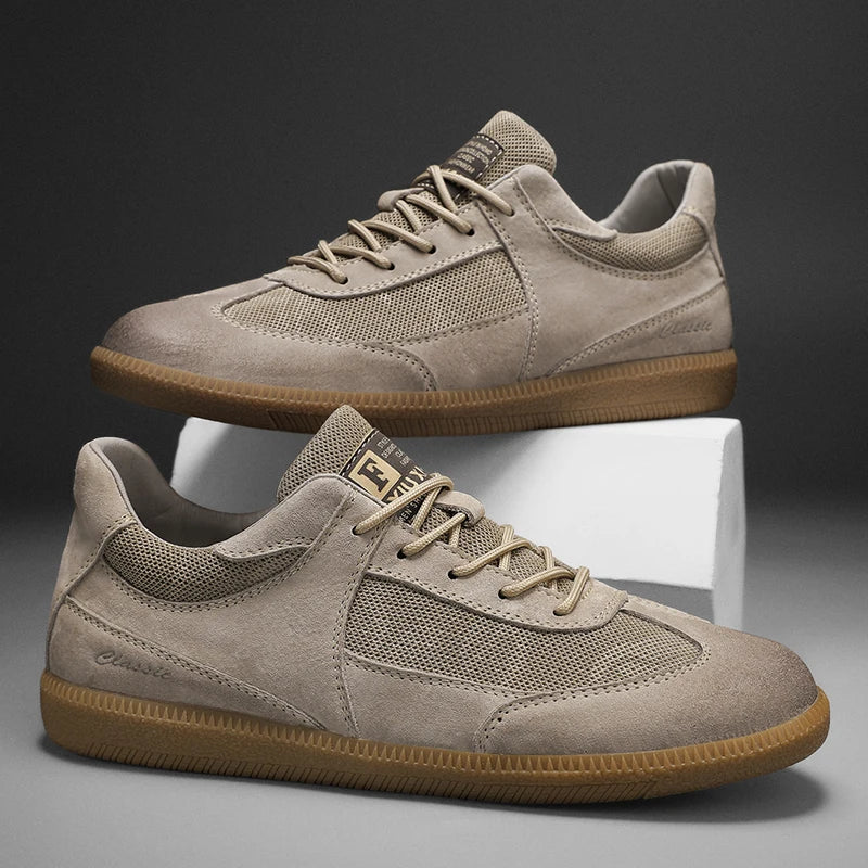 Herren Sneakers Retro - Flache Sohle mit Schnürverschluss