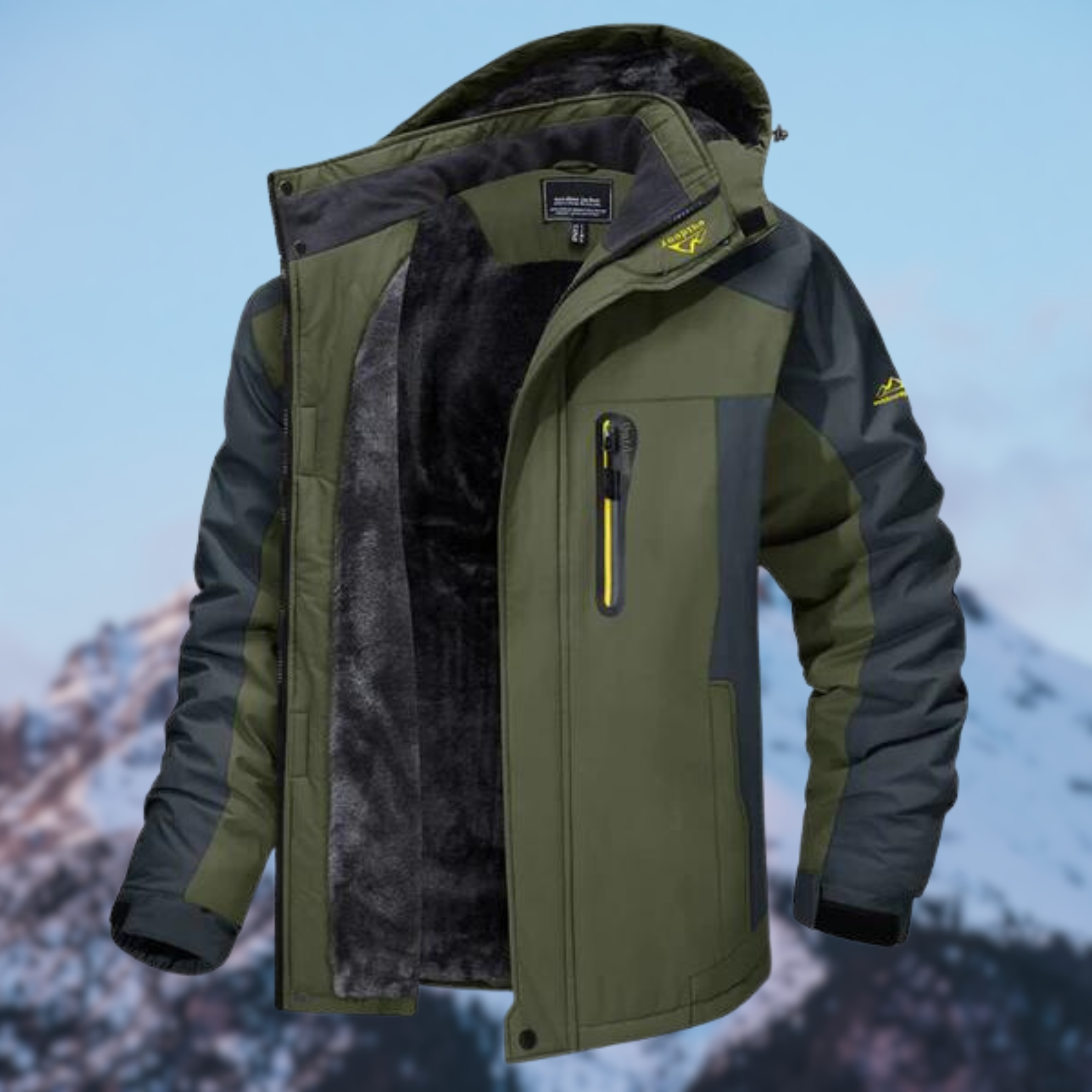 Men's Winter Hooded Jacket - Waterproof & Multi-pocket