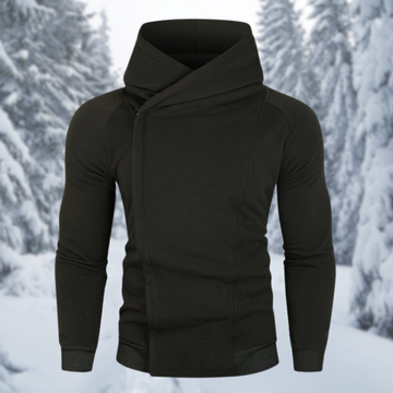 Stilvoller Slim-Fit Hoodie mit Seitenreißverschluss für Herren | Alessio