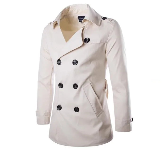 Herren Klassischer Trenchcoat - Warme Oberbekleidung