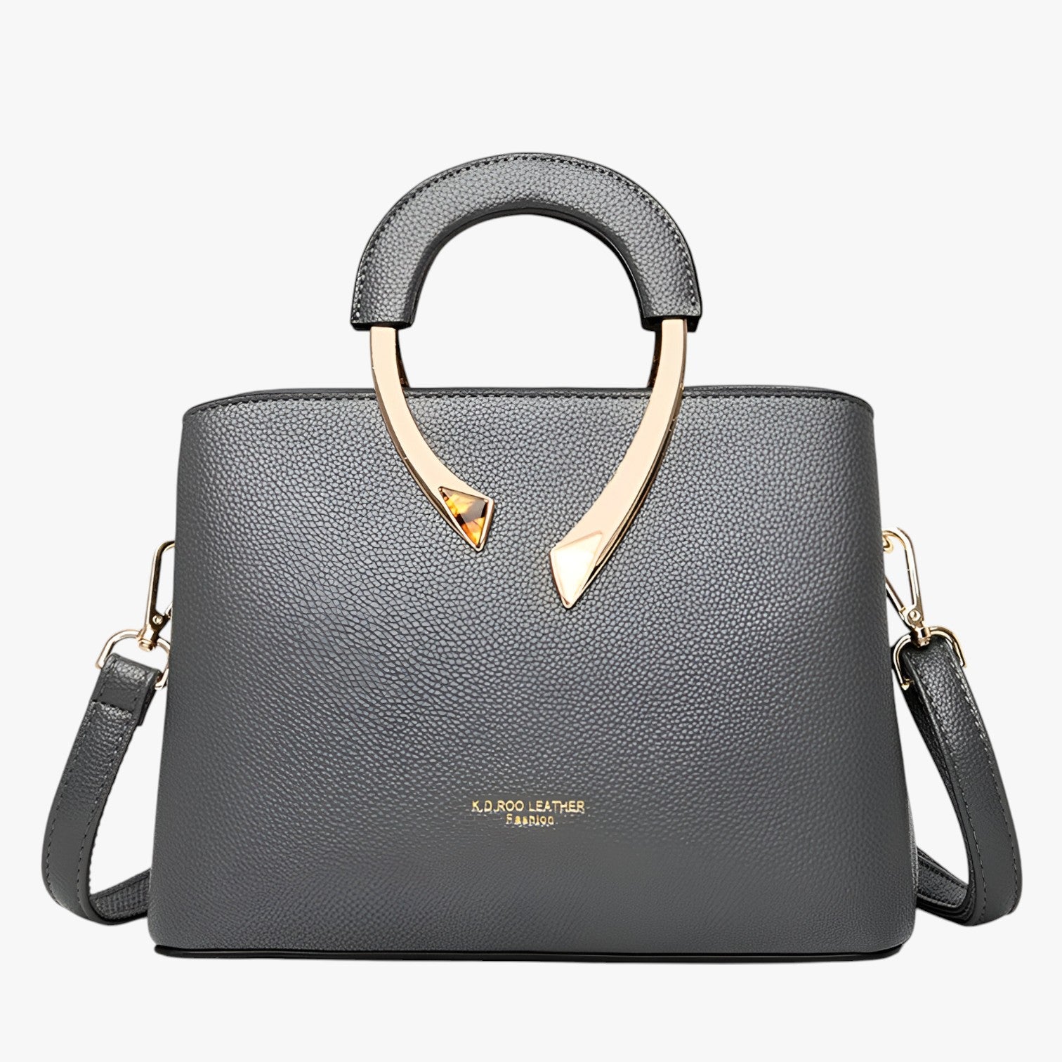 Borsa a mano da donna - Elegante accento oro