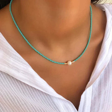 Collar de perlas para mujer - Hecho a mano y minimalista