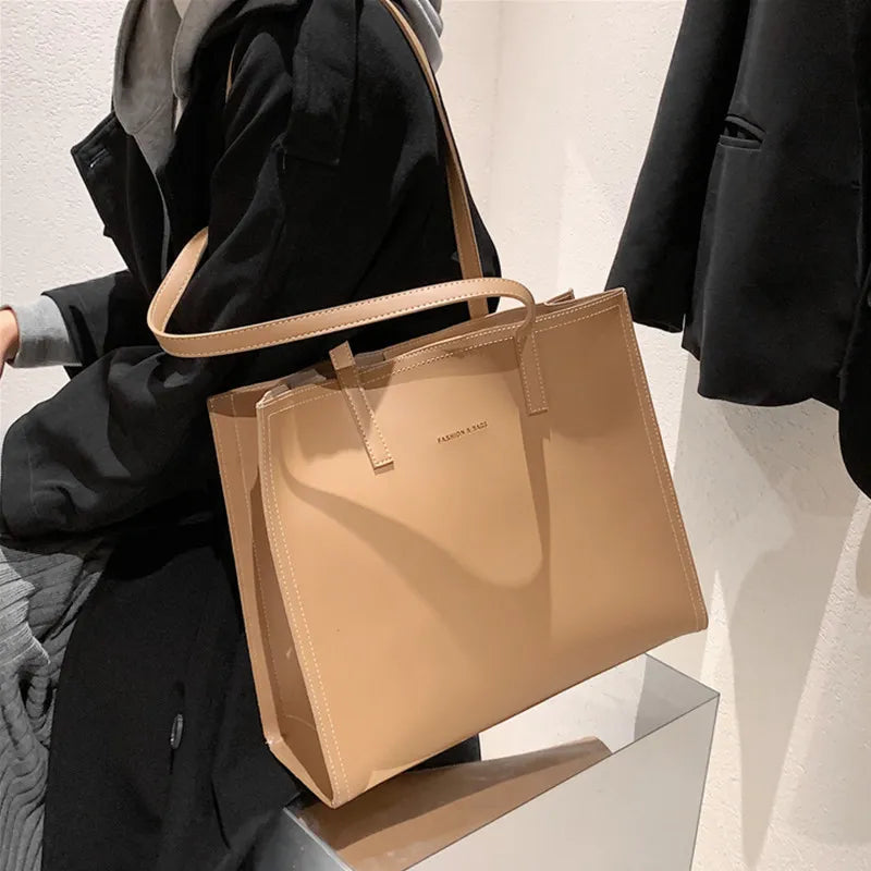 Damen Leder Tote Bag - Geräumig und stilvoll