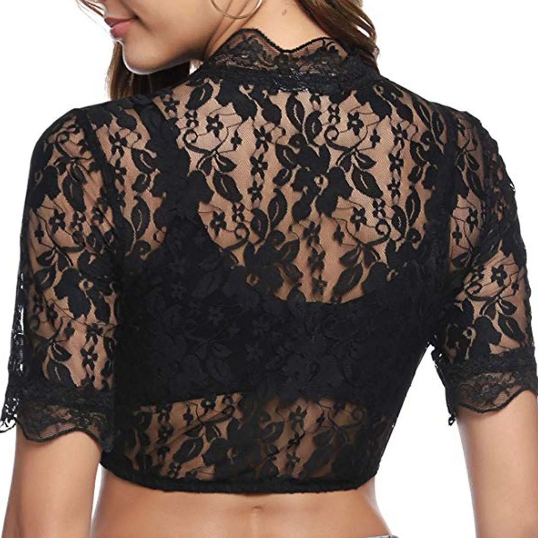 Women's lace top - Cropped Oktoberfest outfit