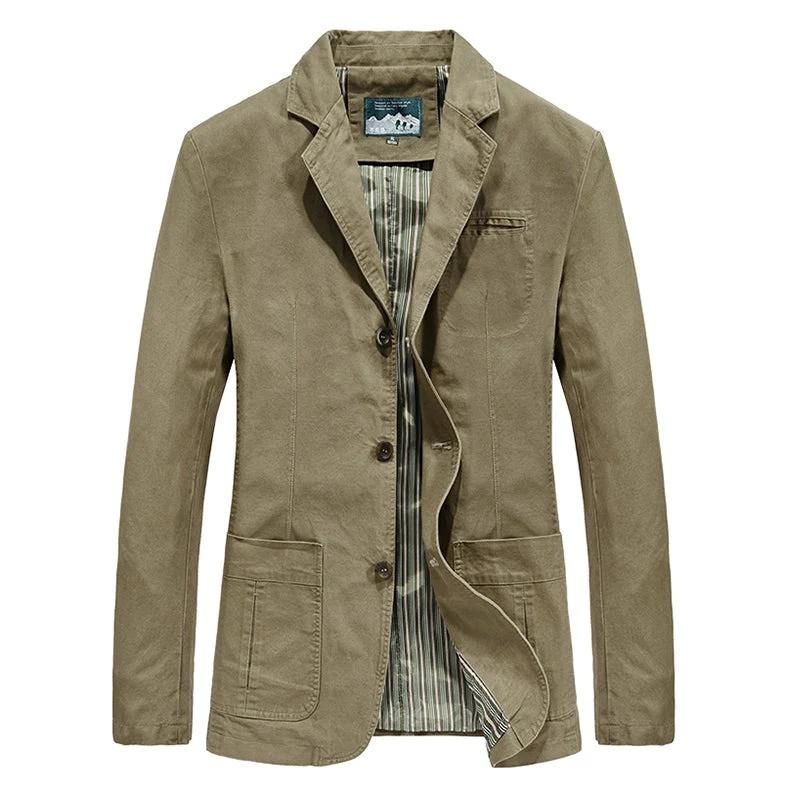 Herren Sakko Jacke - Kerbkragen mit Aufgesetzter Tasche