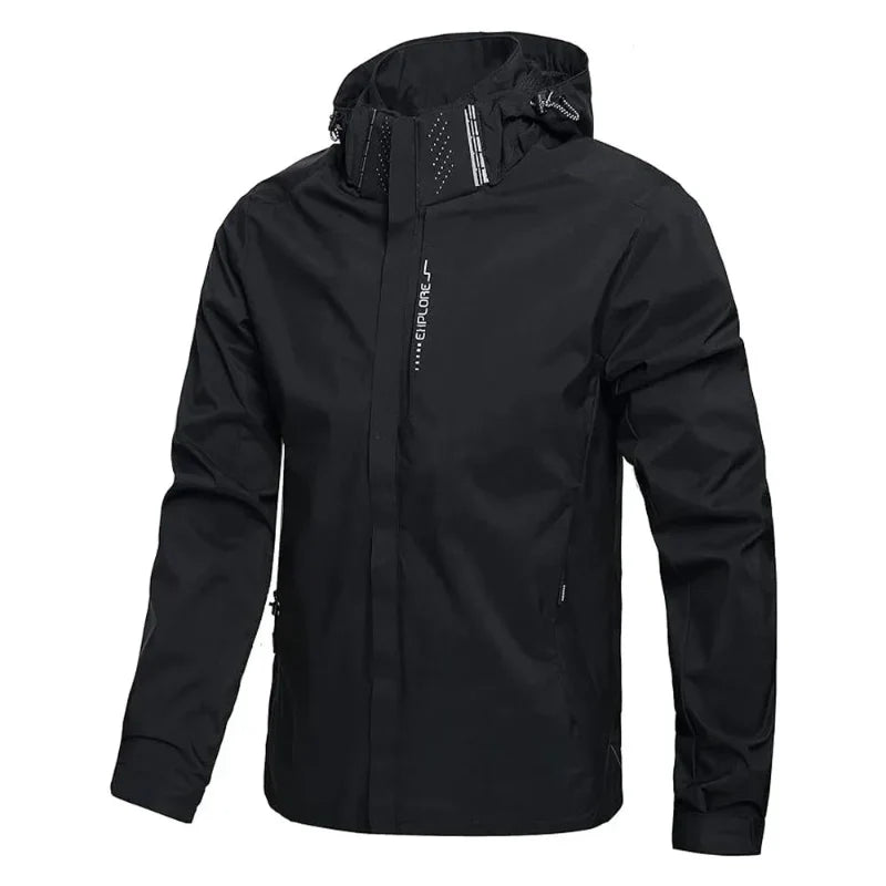 Men's Waterproof Hooded Jacket - Warm and Stylish
