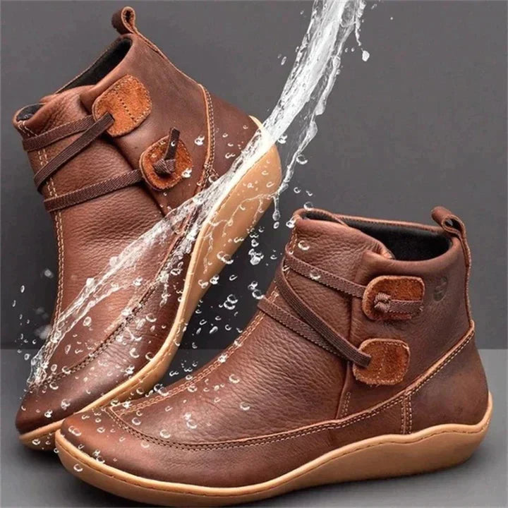 Dames Orthopedische Enkellaarzen - Waterdicht & Platte Zool
