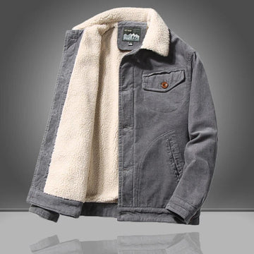 Herren Cord-Truckerjacke - Gefütterter & warmer Winter-Stil