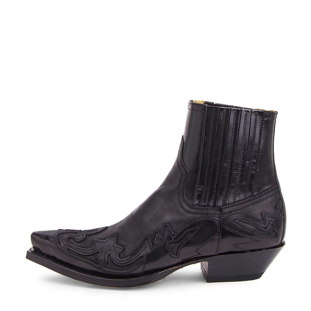 Men's leather cowboy boots – Classic western design
