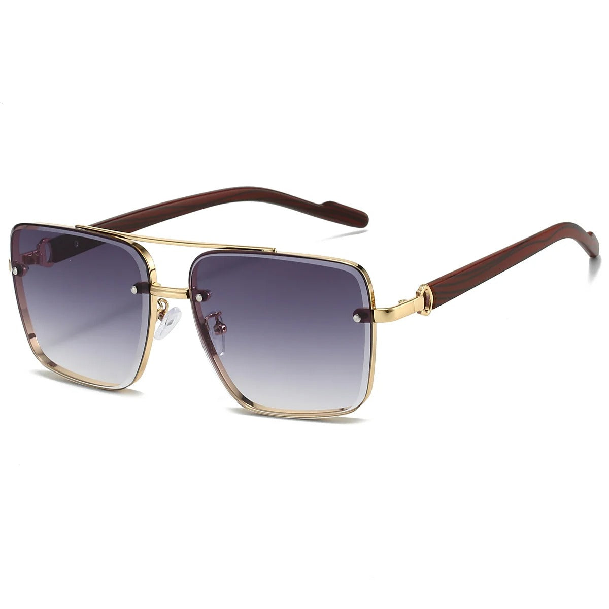 Herren Aviator Sonnenbrille UV400 Schutz Und Verlaufgläser