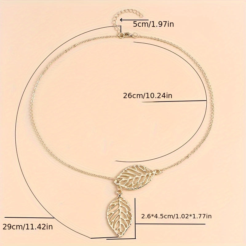 Damen Minimalistische Lariat Halskette - Y-förmiger Tropfenstab