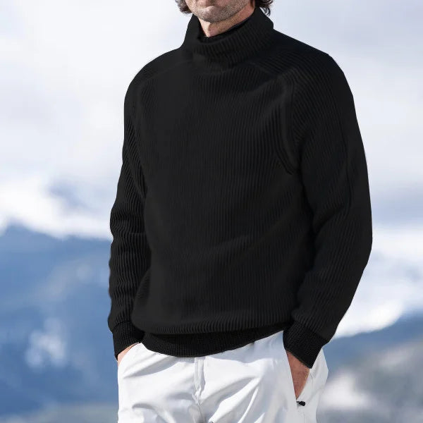 Herren Rollkragen Strickpullover - Gemütliche, Maßgeschneiderte Passform