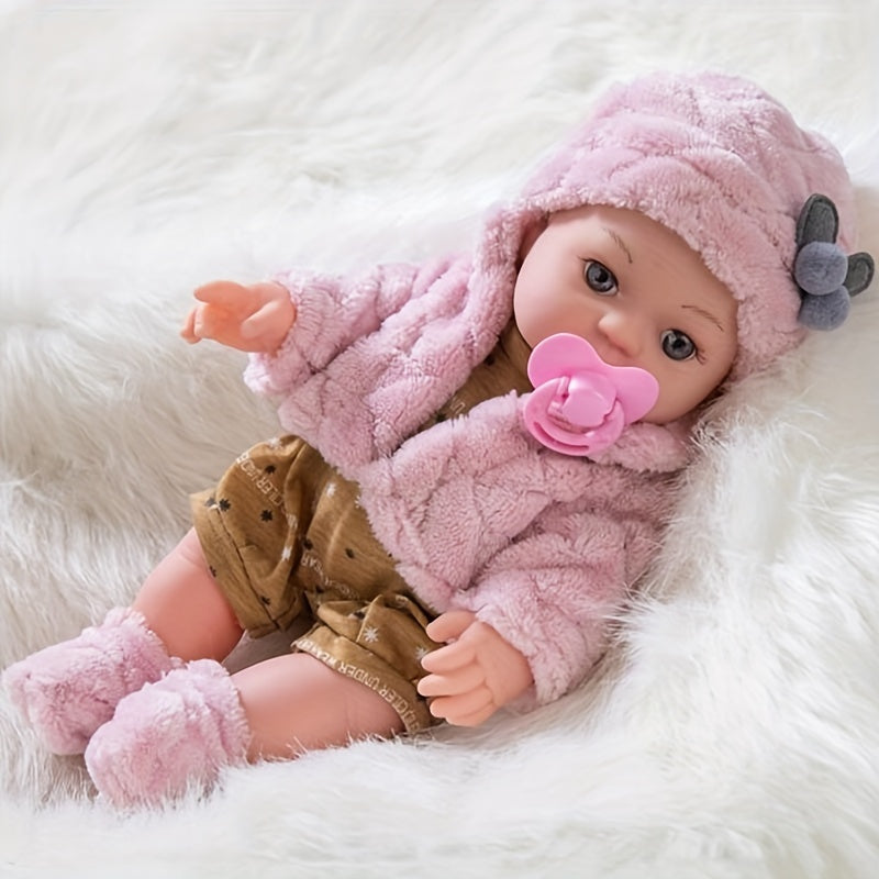 Realistische Baby-Spielpuppe – Weichkörper & Kuschel-Outfit