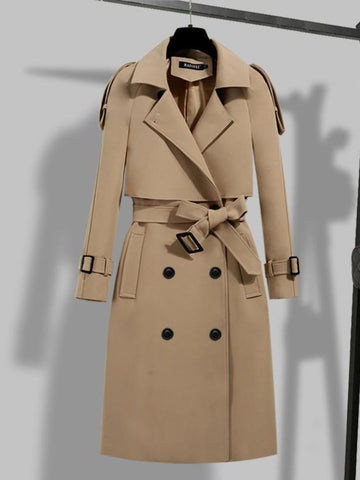 Damen Trenchcoat mit Gürtel – Gemütliche Oberbekleidung