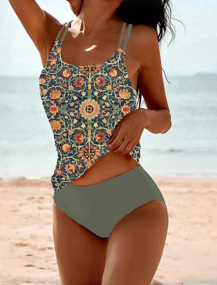 Snyggt och bekvämt tankini-set för damer