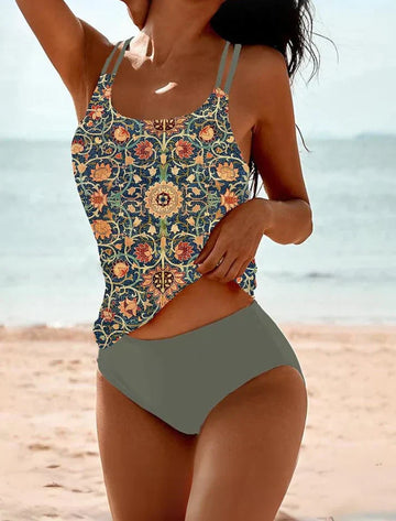 Snyggt och bekvämt tankini-set för damer