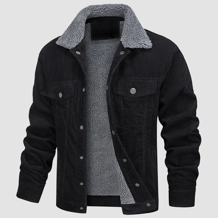 Men's Corduroy Winter Jacket - Cozy & Stylish