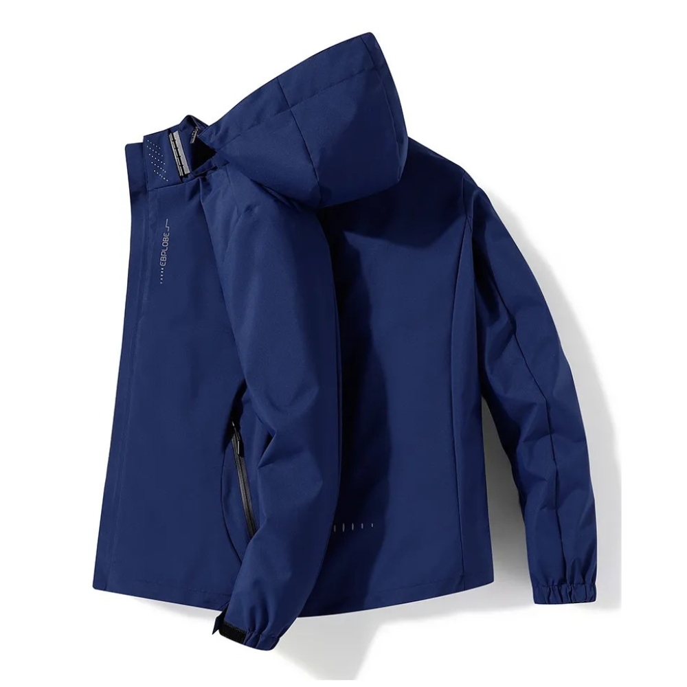 Men's Navy Blue Windbreaker - Lightweight Design