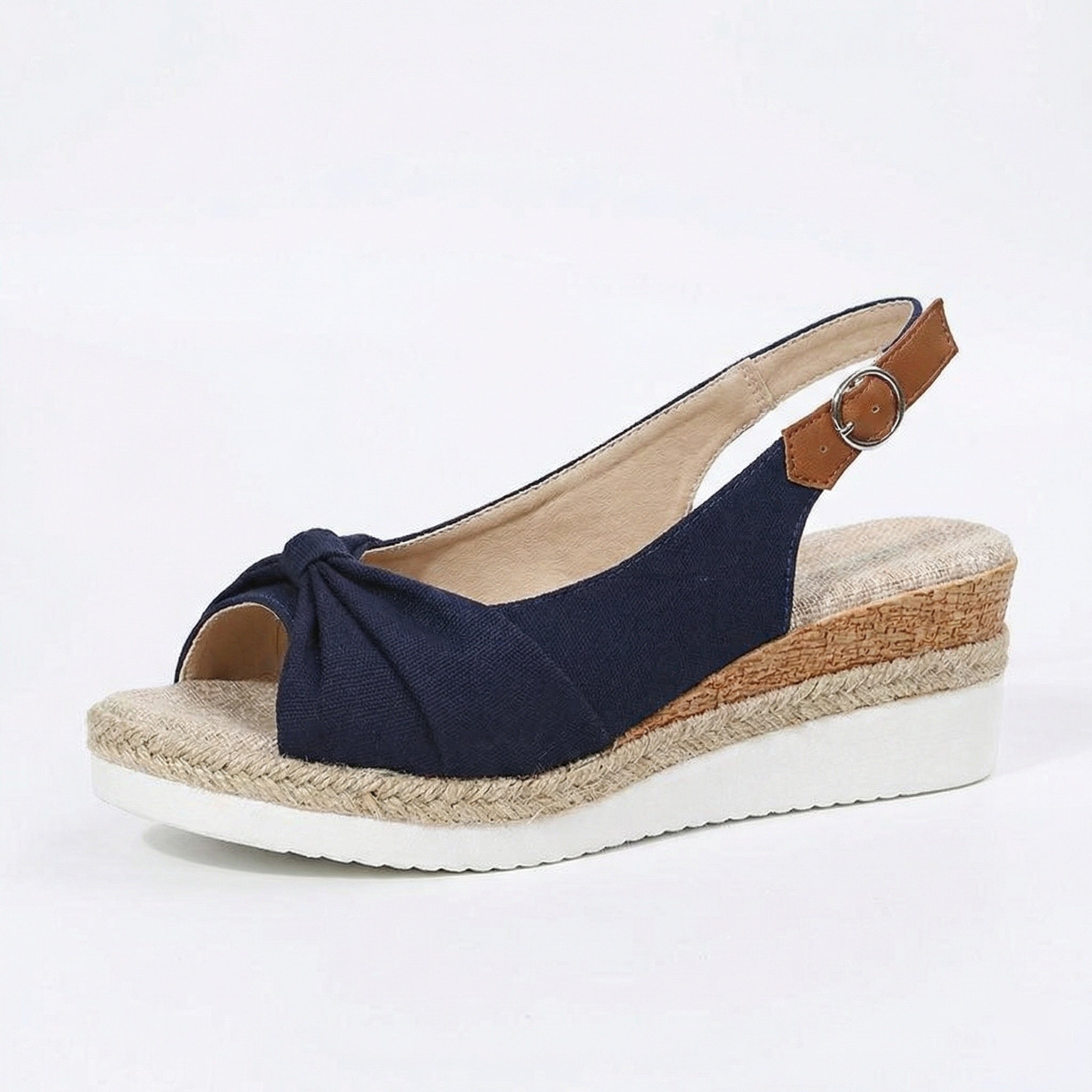 Sleehak Sandalen voor Dames - Voetboogondersteuning met Verstelbare Riem