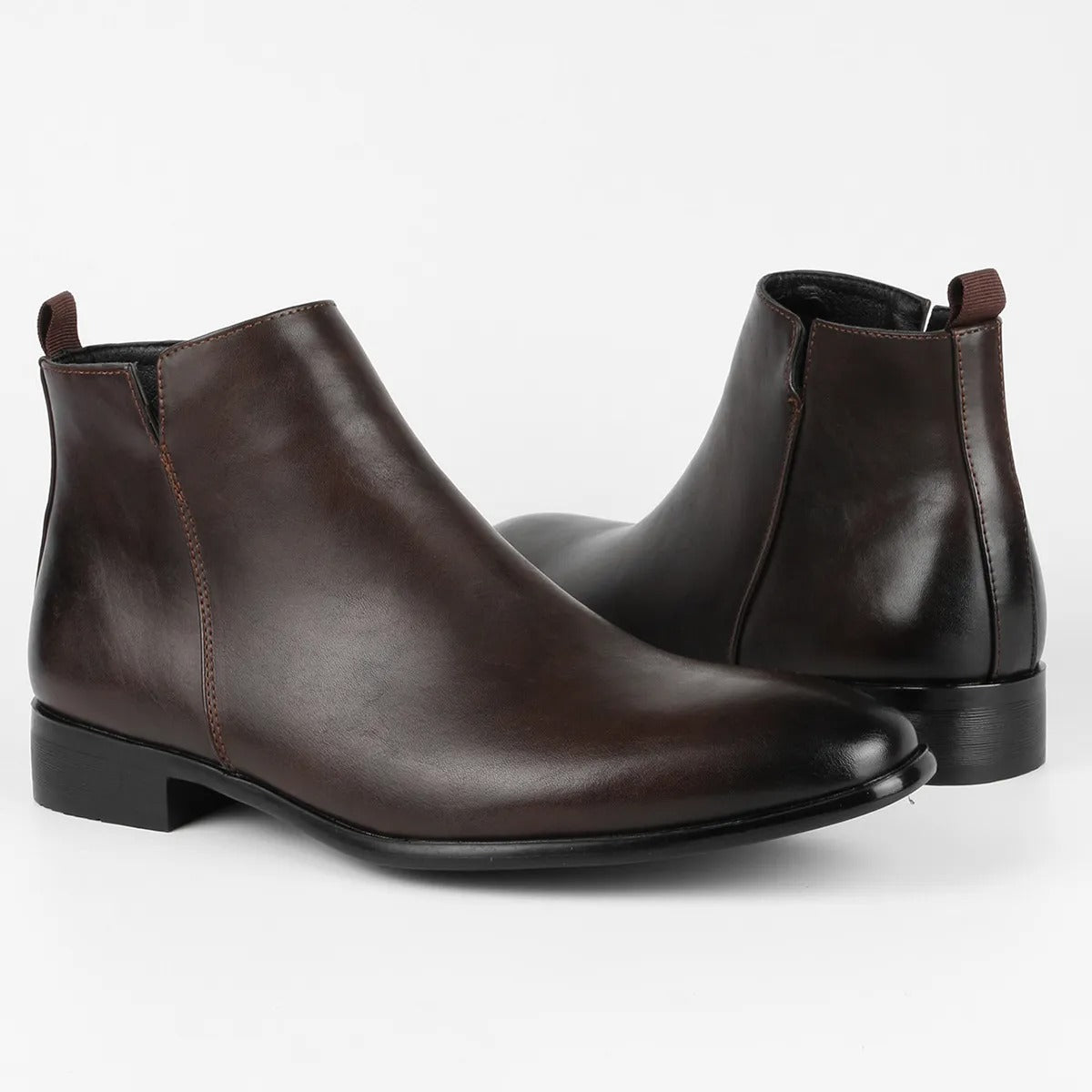 Men's Formal Ankle Boots - Side Zipper