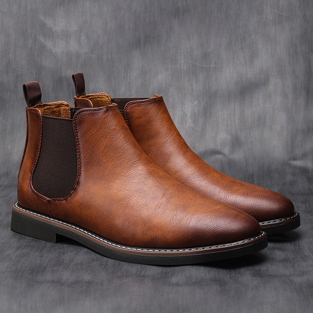 Men's Chelsea Ankle Boots - Slip-On Shoes