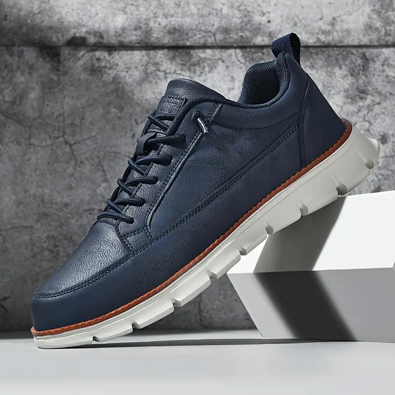Herren Leder Sneaker - Low-Top mit flexibler Sohle