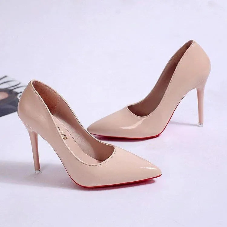 Hoge Hakken voor Dames - Pointed Toe Stiletto met Rode Zool