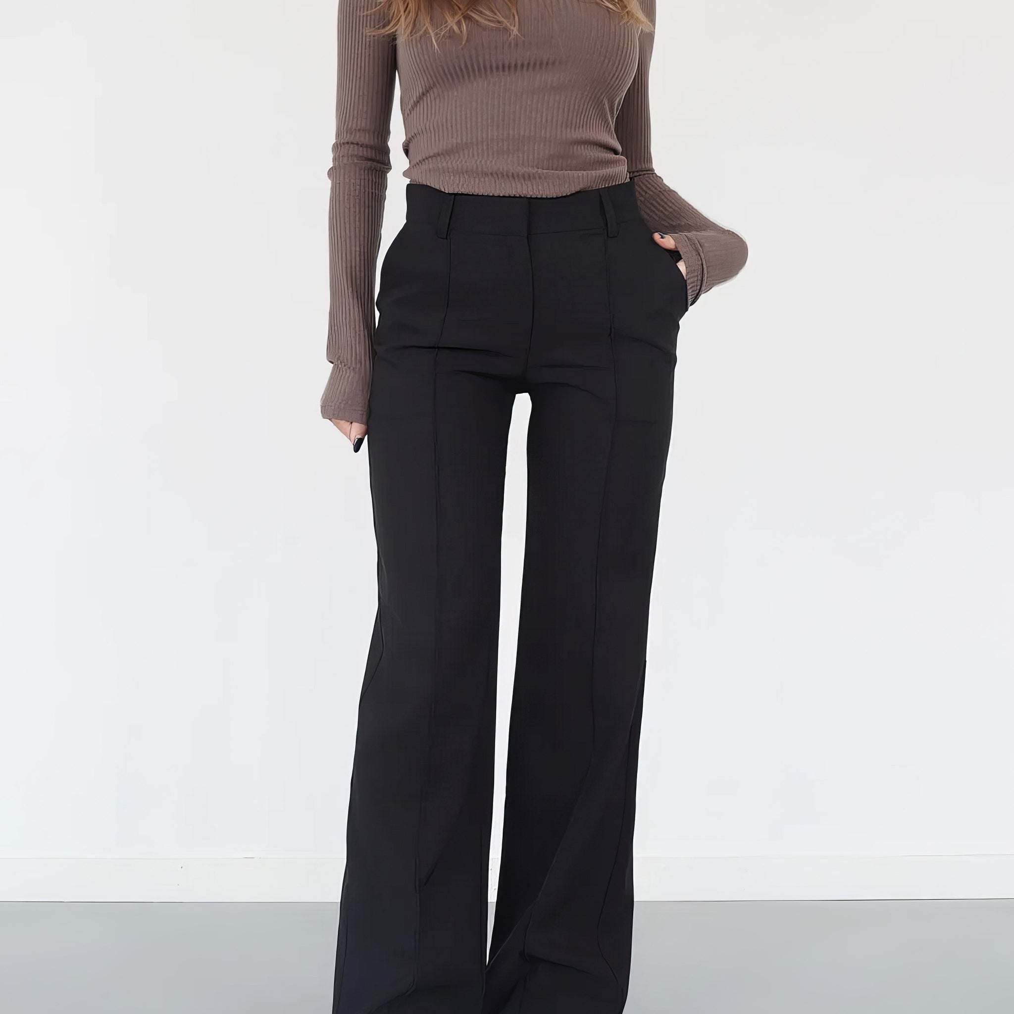 Damen High-Waisted Arbeitshose - Weites Bein Passform
