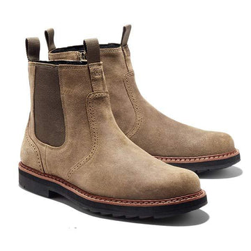 Herrars slip-on Chelsea-stövletter - Ankelhöga med profilerad sula