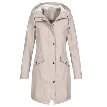 Damen Wasserdichte Jacke - Schutz mit Kapuze