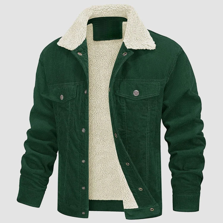 Men's Corduroy Winter Jacket - Cozy & Stylish
