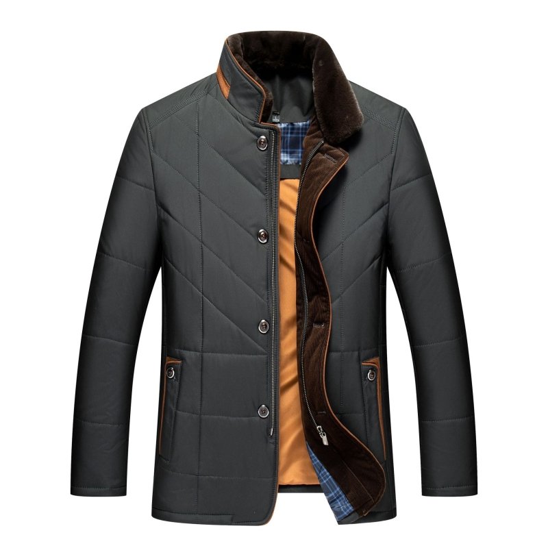 Herren Stepp-Winterjacke - Mit Hohem Kragen