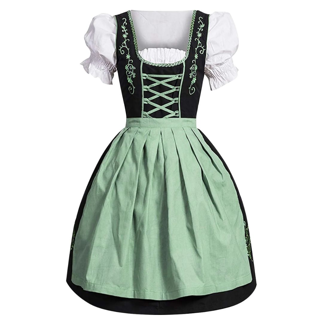 Dam Broderad Dirndl Klänning - Oktoberfest-outfit