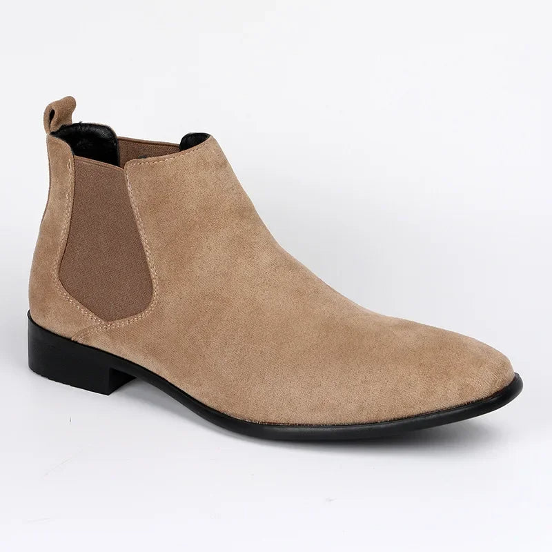 Men's Chelsea Ankle Boots - Minimalist Slip-On Shoes