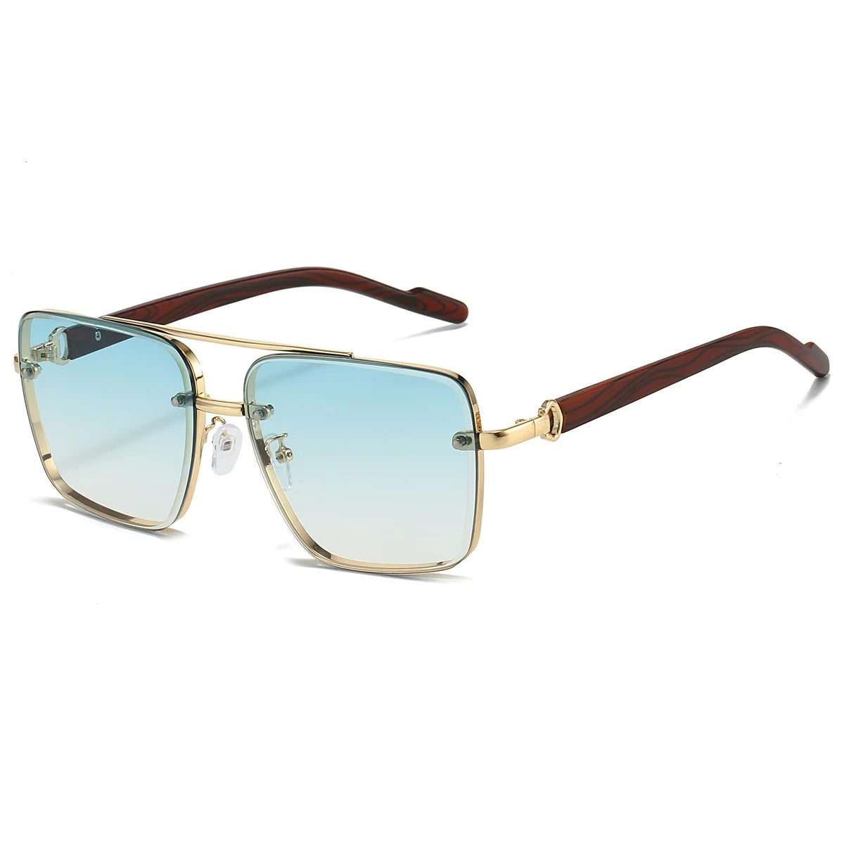 Herren Aviator Sonnenbrille UV400 Schutz Und Verlaufgläser