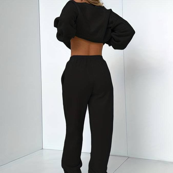 Damen Pullover & Jogger Set - Gemütlich und Stilvoll