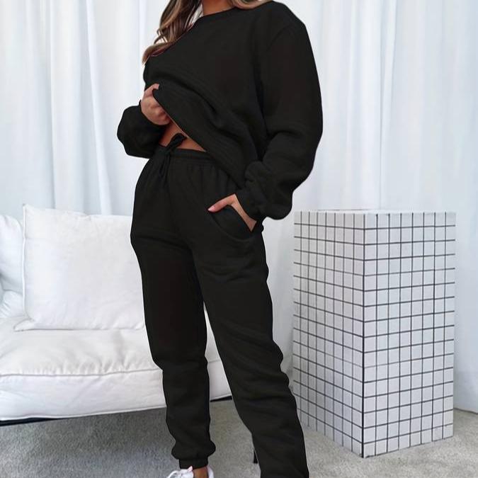 Damen Pullover & Jogger Set - Gemütlich und Stilvoll
